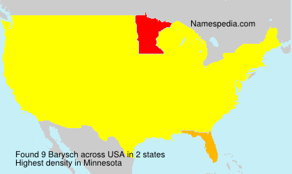 Surname Barysch in USA