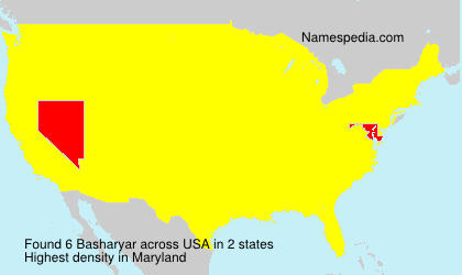 Surname Basharyar in USA