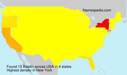 Surname Basilin in USA