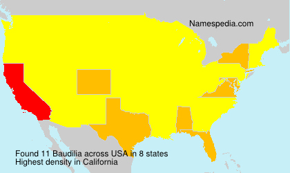 Surname Baudilia in USA