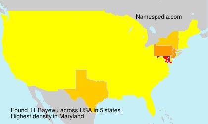 Surname Bayewu in USA