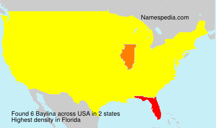 Surname Baylina in USA