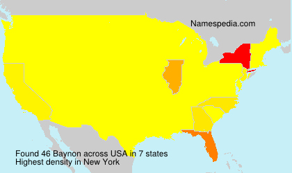 Surname Baynon in USA Surname Baynon in USA