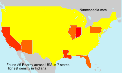 Surname Bearby in USA Surname Bearby in USA
