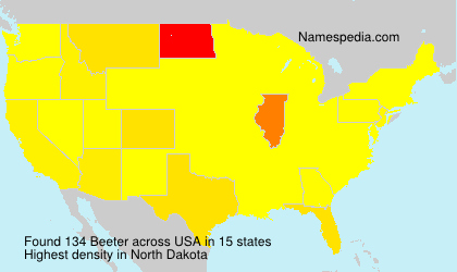 Surname Beeter in USA Surname Beeter in USA