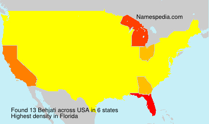 Surname Behjati in USA