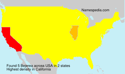 Surname Bejerea in USA
