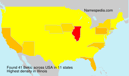 Surname Bekic in USA