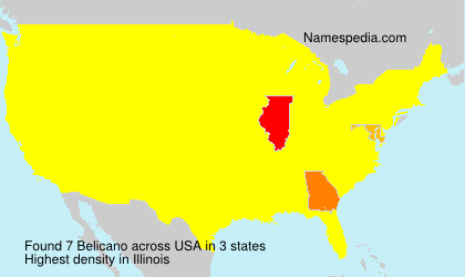 Surname Belicano in USA