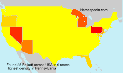 Surname Belkoff in USA