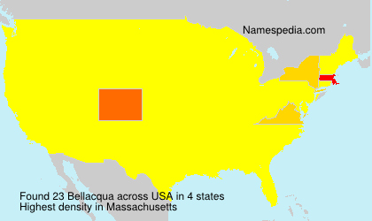 Surname Bellacqua in USA Surname Bellacqua in USA