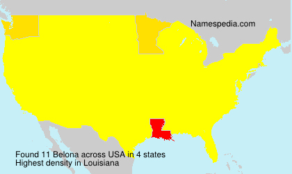 Surname Belona in USA