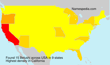 Surname Belushi in USA Surname Belushi in USA