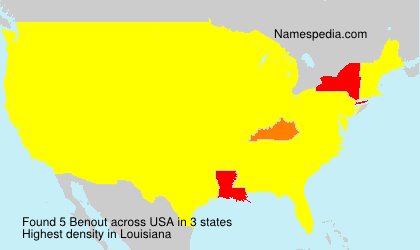 Surname Benout in USA Surname Benout in USA