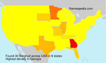 Surname Berghult in USA