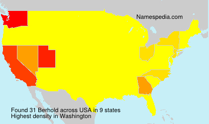 Surname Berhold in USA