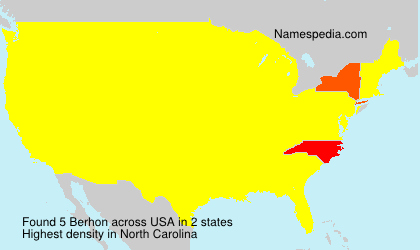 Surname Berhon in USA