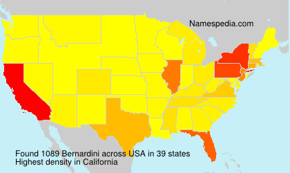 Surname Bernardini in USA