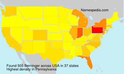 Surname Berninger in USA