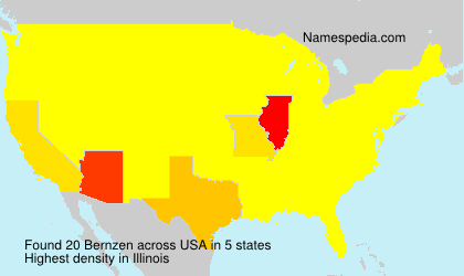 Surname Bernzen in USA