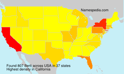 Surname Berti in USA