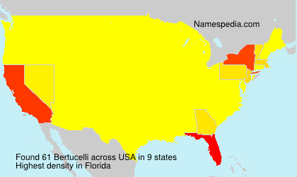 Surname Bertucelli in USA