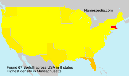 Surname Bertulli in USA