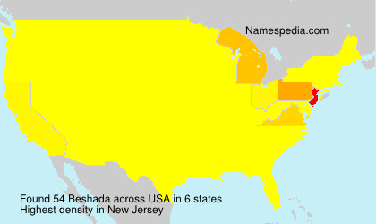 Surname Beshada in USA