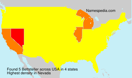 Surname Bettsteller in USA