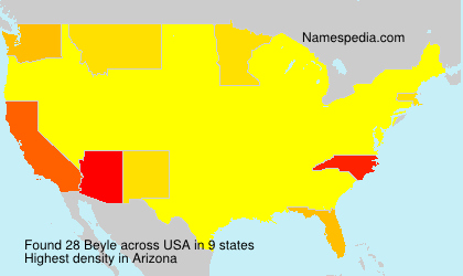 Surname Beyle in USA