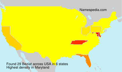 Surname Beziat in USA