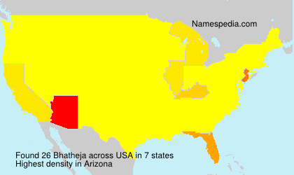 Surname Bhatheja in USA