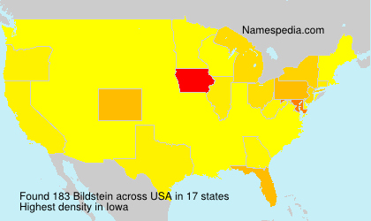 Surname Bildstein in USA