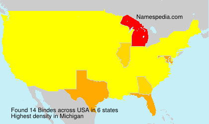 Surname Bindes in USA