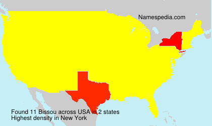 Surname Bissou in USA