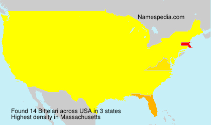 Surname Bittelari in USA Surname Bittelari in USA
