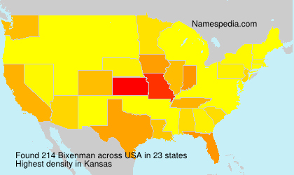 Surname Bixenman in USA