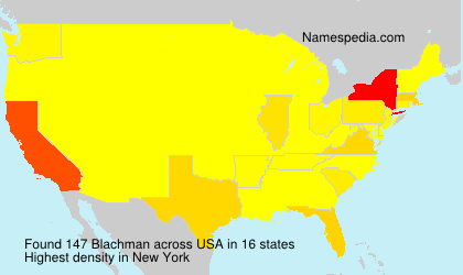 Surname Blachman in USA