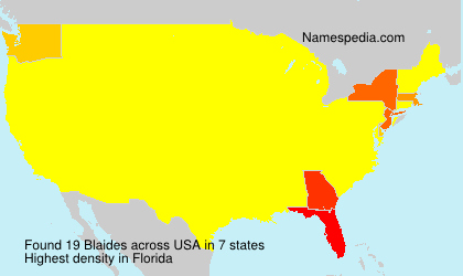 Surname Blaides in USA