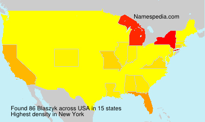 Surname Blaszyk in USA