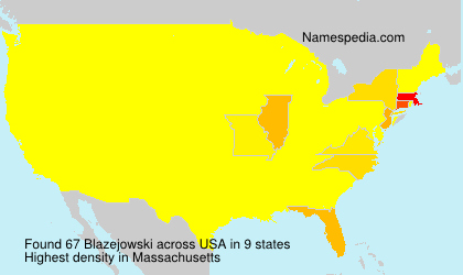 Surname Blazejowski in USA