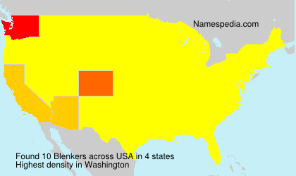 Surname Blenkers in USA