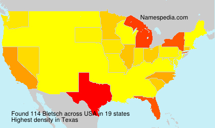 Surname Bletsch in USA Surname Bletsch in USA