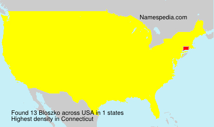 Surname Bloszko in USA
