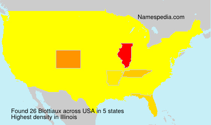 Surname Blottiaux in USA