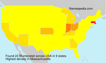 Surname Blumenstiel in USA