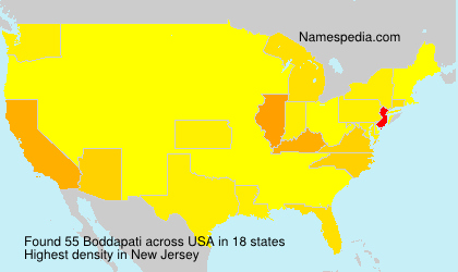 Surname Boddapati in USA