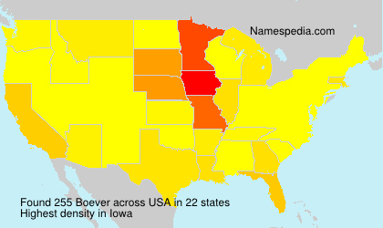 Surname Boever in USA Surname Boever in USA