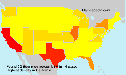 Surname Boonmee in USA