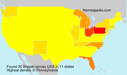 Surname Boppel in USA